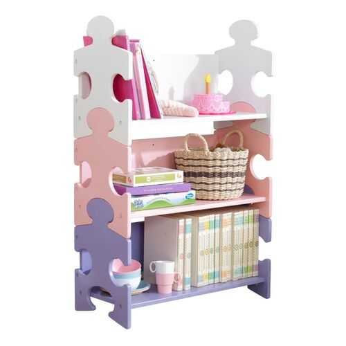 Система хранения KidKraft Пазл пастель Puzzle Bookshelf в Шатура