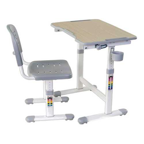 Парта со стулом Fun Desk PICCOLINO II Grey (серый) в Шатура