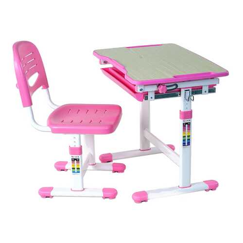 Парта со стулом Fun Desk PICCOLINO Pink (розовый) в Шатура