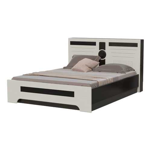 Кровать Мэри-Мебель Престиж СП-06ПМ венге цаво/жемчужный лён, 167х219х105 см в Шатура