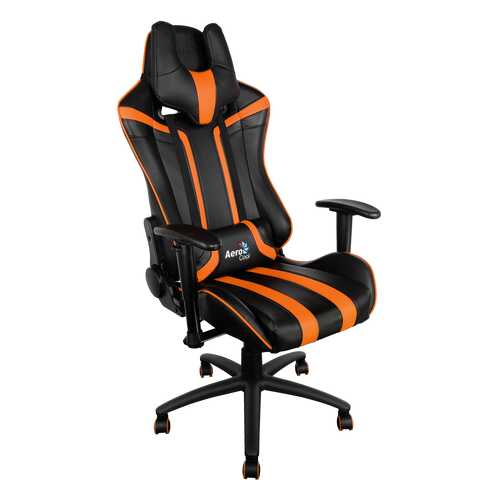 Игровое кресло AeroCool AC-120 AC120-BO, черный/оранжевый в Шатура
