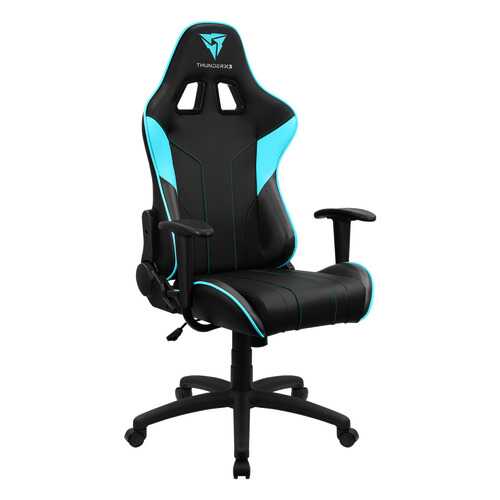 Игровое кресло ThunderX3 EC3 AIR TX3-EC3BC, черный/голубой в Шатура