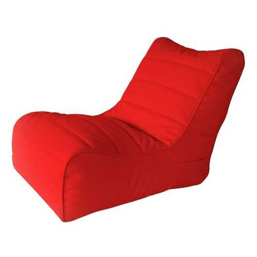 Кресло бескаркасное Папа Пуф Soft Lounger Red, размер XL, экокожа, красный в Шатура