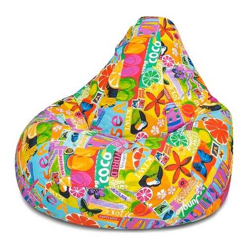 Кресло-мешок DreamBag Цитрус, размер XL, жаккард, цветной рисунок в Шатура