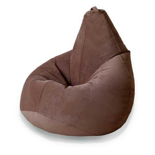 Кресло-мешок MyPuff Груша Компакт Велюр, размер M, велюр, шоколад в Шатура