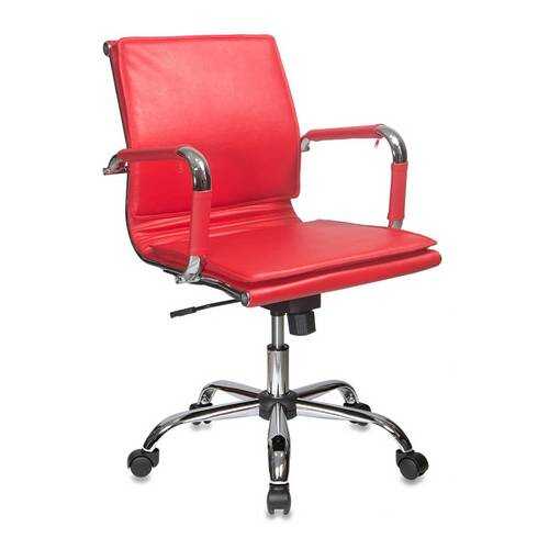 Компьютерное кресло Бюрократ 664072 CH-993-LOW/Red 60х65.5х93 см, красный/хром в Шатура