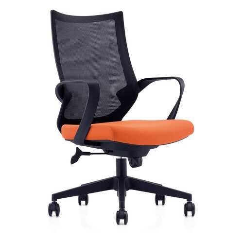 Офисное кресло Норден 1322260, черный/оранжевый в Шатура